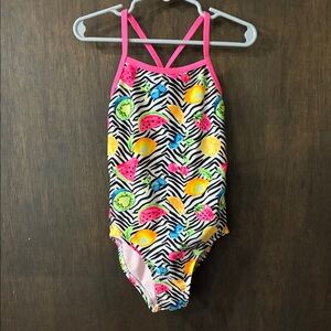 Wonder Nation Colorful Fruit Pattern Kids One Piece